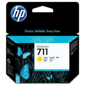 HP CZ132A Tintapatron DesignJet T120, T520 nyomtatókhoz, HP 711, sárga, 29 ml kép