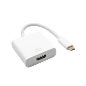 Akyga AK-AD-53 USB Type-C - HDMI adapter White (AK-AD-53) kép