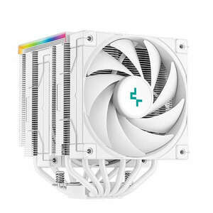 DeepCool CPU Cooler - AK620 WH (28 dB; max, 117, 21 m3/h; 4pin csatlakozó, 6 db heatpipe, 2x12cm, PWM) kép