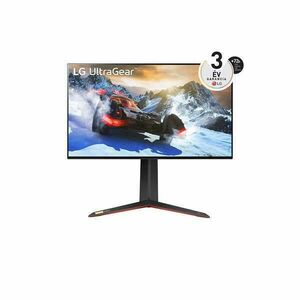 LG Monitor 27" - 27GP95RP-B (IPS; 16: 9; 3840x2160; 1ms; 400cd; 144Hz; DP, HDMIx2, USB, HDR; FreeSync; G-sync; Pivot) kép