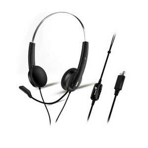 Genius HS-220U headset fekete (31710020400) (gen31710020400) kép