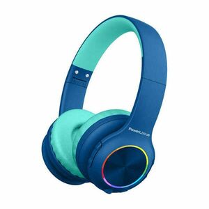 Wireless Headphones for kids PowerLocus PLED (navy&blue) kép