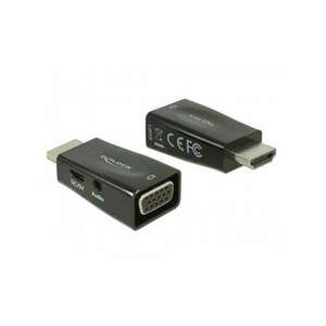 Delock 65901 HDMI-A apa > VGA anya audió adapter kép