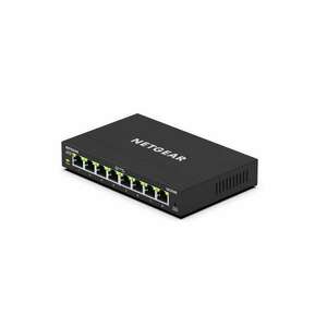 NETGEAR GS308E Vezérelt L2/L3 Gigabit Ethernet (10/100/1000) Ethernet-áramellátás (PoE) támogatása Fekete kép