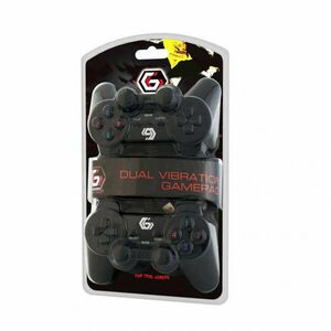 Gembird JPD-UDV2-01 USB Gamepad Black kép