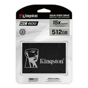 Kingston SSD 512GB - SKC600/512G (KC600 Series, SATA3) (R/W: 550/520MB/s) kép