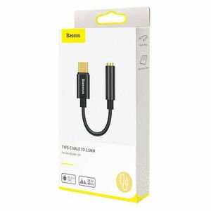 Baseus CATL54-01 USB-C - 3, 5 mm jack adapter, fekete kép