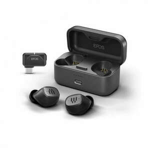 Sennheiser / EPOS GTW 270 Hybrid Closed Acoustic Wireless Earbuds with Dongle fekete kép