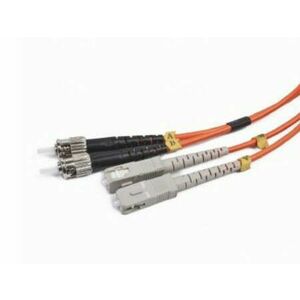 GEMBIRD CFO-STSC-OM2-2M fibre optic patchcable ST-SC duplex MM 50/125 OM2 orange 2m (CFO-STSC-OM2-2M) kép