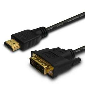 Savio CL-139 video átalakító kábel 1, 8 M DVI-A HDMI A-típus (Standard) Fekete kép