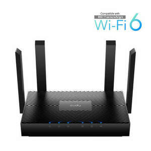 CUDY WR3000 kétsávos AX3000 gigabit WIFI 6 MESH fekete router kép