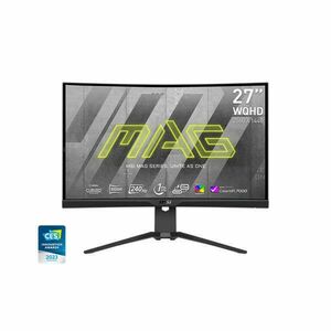 MSI Monitor GAMING MAG 275CQRXF Ívelt 27" WQHD 2560x1440 240Hz Rapid VA 1000R, 2500: 1 CR, 300nits, 1ms, 2x HDMI, DP, USB-C kép