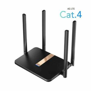 CUDY LT500D kétsávos AC1200 WIFI MESH nanoSIM 4G LTE fekete router kép