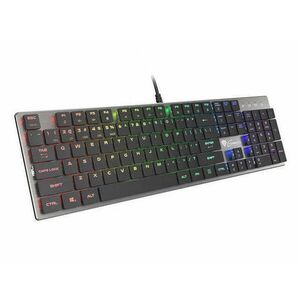 Genesis Thor 420 RGB mechanikus slim Gamer billentyuzet, US kiosztás Blue switch kép