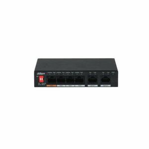 Dahua PFS3006-4ET-60-V2 1x 10/100(Hi-PoE/PoE+/PoE)+3x 10/100(PoE+/PoE)+2x 10/100 uplink, 60W PoE switch kép