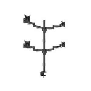 Multibrackets M VESA Deskmount Officeline Quad 15"-30" Asztali tartó kar - Fekete (4 kijelző) kép