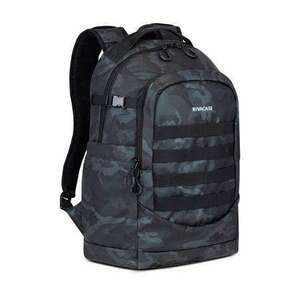 Notebook hátizsák, 15, 6", 28L, RIVACASE "7631 Sherwood Navy Camo", fekete-terepminta kép