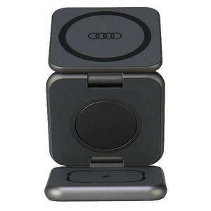 Audi Big Logo foldable inductive charger 3in1 0 - gray kép