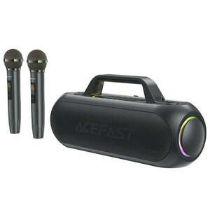 Acefast K1 wireless karaoke speaker with 2 microphones - black kép