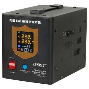 UPS KÖZPONTI FŰTÉS 500W TISZTA SZINUSZ 800VA 12V KEMOT URZ3405B kép