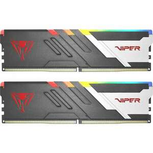 Patriot 64GB / 6000 C30K Viper Venom RGB DDR5 RAM KIT (2x32GB) (PVVR564G600C30K) kép