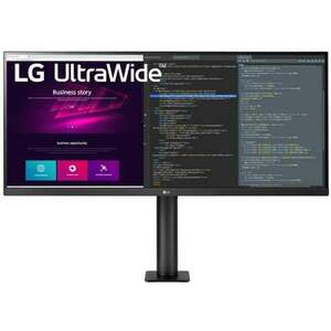 LG Monitor 34" - 34WN780P-B (IPS; 21: 9; 4K 3440x1440; 5ms; 1000: 1; 300cd; HDMIx2; DP; HDR10; USB; Spkr; Pivot; sRGB 99%) kép