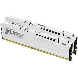 Kingston 64GB / 6000 Fury Beast White Expo DDR5 RAM KIT (2x32GB) (KF560C30BWEK2-64) kép