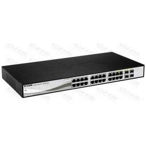 D-link 24-port 10/100/1000 Gigabit Smart Switch + 4 SFP - 24 x 10... kép