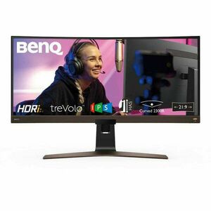 BenQ monitor 37, 5" - EW3880R (Ívelt, IPS, 21: 9, 3840x1600, 4ms, 300cd/m2, 2xHDMI, DP, USB-C Speaker, HDR, Freesync) kép