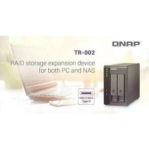 USB RAID QNAP TR-002 2BAY SATA TWR kép