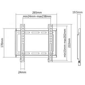 Sbox PLB-2222F 23"-42" fix fali konzol (PLB-2222F) kép