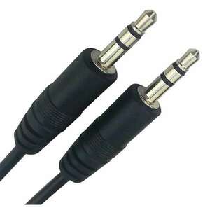 3, 5 mm audio jack kábel, 1 m, fekete kép