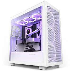 Imperium Core i9 SUPER PRO RTX PC (i9-14900K, B760TUF, 32GB DDR5 RGB RAM, 2TB SSD, RTX 4070TiS, NZXT H7, FSP750) white LC360 v14.3 gamer számítógép kép