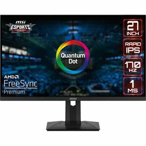 MSI Monitor GAMING G274QPF-QD Rapid IPS LED 27" WQHD 2560x1440, 16: 9, 1000: 1 CR, 300cd/m2, 1ms, 170Hz, DP, HDMI, USB-C kép