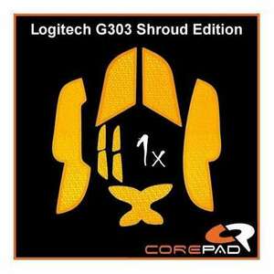 Corepad Soft Grips, Logitech G303 Shroud Edition, Narancssárga egérbevonat kép