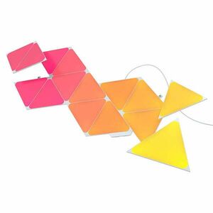 Nanoleaf Shapes Triangles Fénypanel Intelligens Készlet 15 Db, Háromszög alakú, RGBW LED világítás, Zeneérzékelő, 2, 5 m kábel, Kompatibilis a hangsegédekkel kép