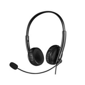 Sandberg Fejhallgató - 2in1 Office Headset Jack+USB (mikrofon; USB+Jack; hangerő szabályzó; 1, 5m kábel; fekete) kép