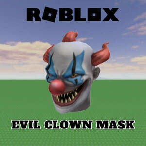 Roblox: Evil Clown Mask (DLC) (Digitális kulcs - PC/PlayStation 4/PlayStation 5/Xbox One/Xbox Series X/S) kép