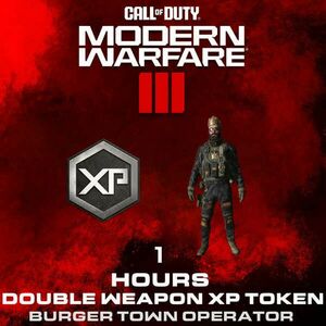 Call of Duty: Modern Warfare III - Burger Town Operator Skin + 1 Hour Double XP Token (DLC) (Digitális kulcs - PC/PlayStation 4/PlayStation 5/Xbox One/Xbox Series X/S) kép