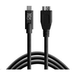 Tether Tools TetherPro USB-C to 3.0 Micro-B 4.6m kábel fekete (CUC3315-BLK) kép