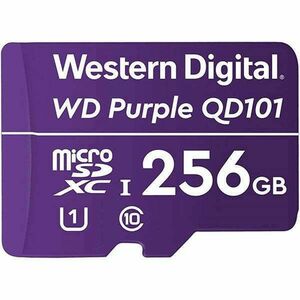 Western Digital 256GB microSDXC Class10 UHS-I (U1) Purple QD101 adapter nélkül kép