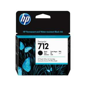 HP 712 DesignJet tintapatron 80ml fekete (3ED71A) kép