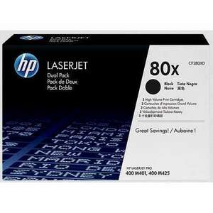 HP 80X LaserJet Pro 400 M401/MFP M425 (2x6800old.) fekete eredeti toner kép