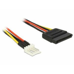 DeLock 83877 SATA 15 pin male > 4 pin floppy male átalakító Kábel kép