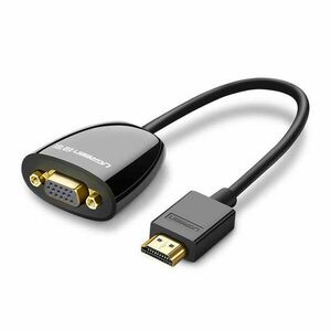 Ugreen 40253 video átalakító kábel 0, 25 M HDMI A-típus (Standard) VGA (D-Sub) Fekete kép