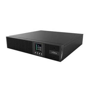 NJOY Szünetmentes 2000VA - Aster 2K (8x IEC C13, On-line, RS232, USB, szoftver, LCD kijelző, 2U rack) kép