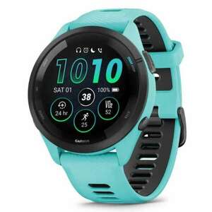 Garmin Forerunner 265 futóóra kék-fekete szilikon szíjjal (010-02810-12) (010-02810-12) kép