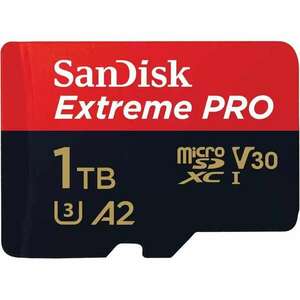 SanDisk Extreme PRO microSDXC 1TB 200MB/s + Adapter (SDSQXCD-1T00-GN6MA) kép