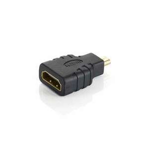 Equip Átalakító - 118915 (microHDMI to HDMI, fekete) kép