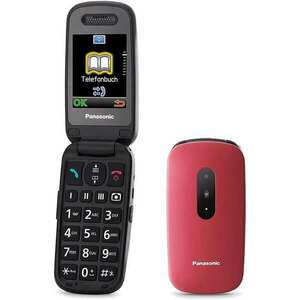 Panasonic KX-TU 446 EXR Senior piros hagyományos mobiltelefon kép